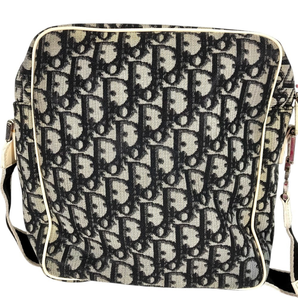 Dior トロッター ロゴ NO2 カバン 斜め掛け ポシェット ショルダーバッグ PVC ユニセックス ブラック