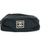 CHANEL กระเป๋า สปอร์ต CC โลโก้โคโค่ กระเป๋าเพาช์ กระเป๋าคลัทช์ กระเป๋าถือใบที่สอง ผ้าไนลอนแคนวาส ยูนิเซ็กส์ สีดำ