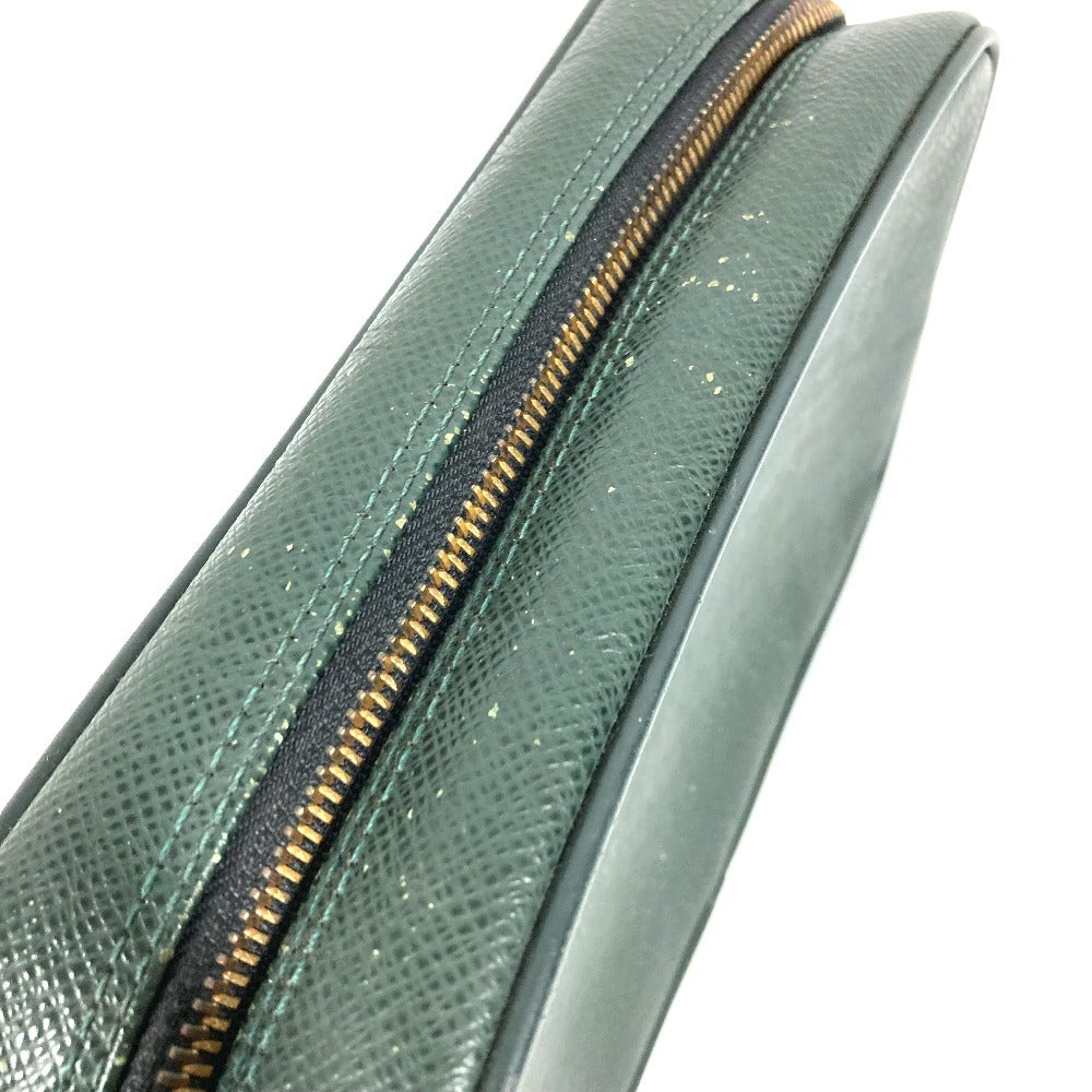 LOUIS VUITTON M30814 タイガ カルガ セカンドバッグ クラッチバッグ カバン ストラップ付き ポーチ タイガレザー ユニセックス エピセア グリーン
