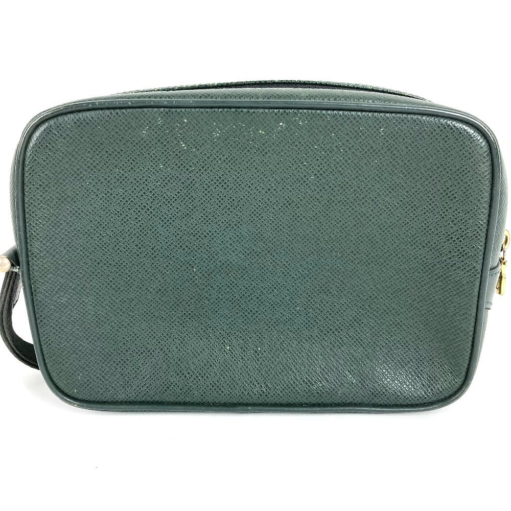 LOUIS VUITTON M30814 タイガ カルガ セカンドバッグ クラッチバッグ カバン ストラップ付き ポーチ タイガレザー ユニセックス エピセア グリーン