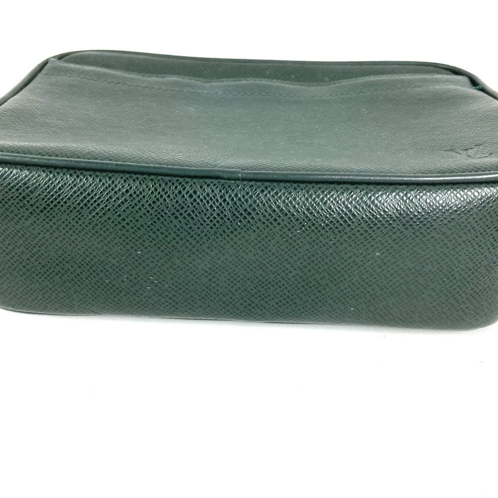 LOUIS VUITTON M30814 タイガ カルガ セカンドバッグ クラッチバッグ カバン ストラップ付き ポーチ タイガレザー ユニセックス エピセア グリーン