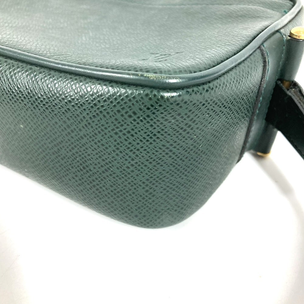 LOUIS VUITTON M30814 タイガ カルガ セカンドバッグ クラッチバッグ カバン ストラップ付き ポーチ タイガレザー ユニセックス エピセア グリーン