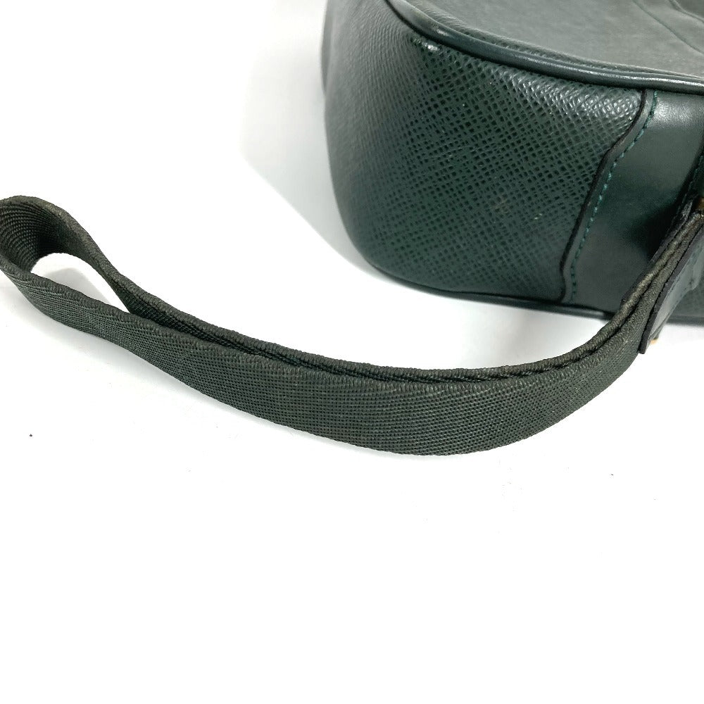 LOUIS VUITTON M30814 タイガ カルガ セカンドバッグ クラッチバッグ カバン ストラップ付き ポーチ タイガレザー ユニセックス エピセア グリーン