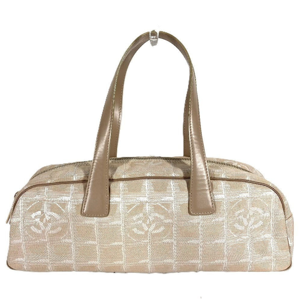CHANEL A15828 ニュートラベルライン ハンドバッグ カバン　 ボストンバッグ レザー/ナイロン レディース ベージュ