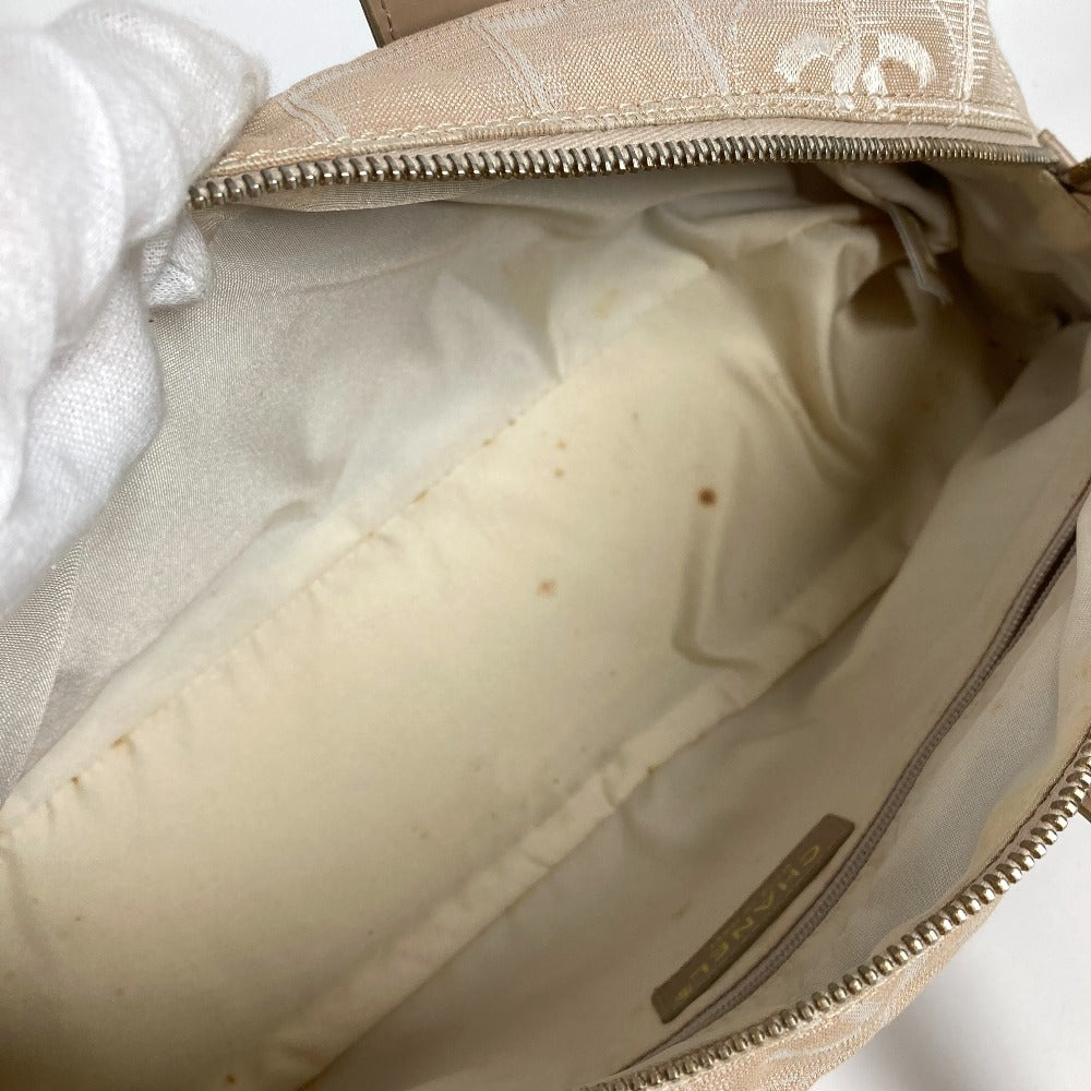 CHANEL A15828 ニュートラベルライン ハンドバッグ カバン　 ボストンバッグ レザー/ナイロン レディース ベージュ