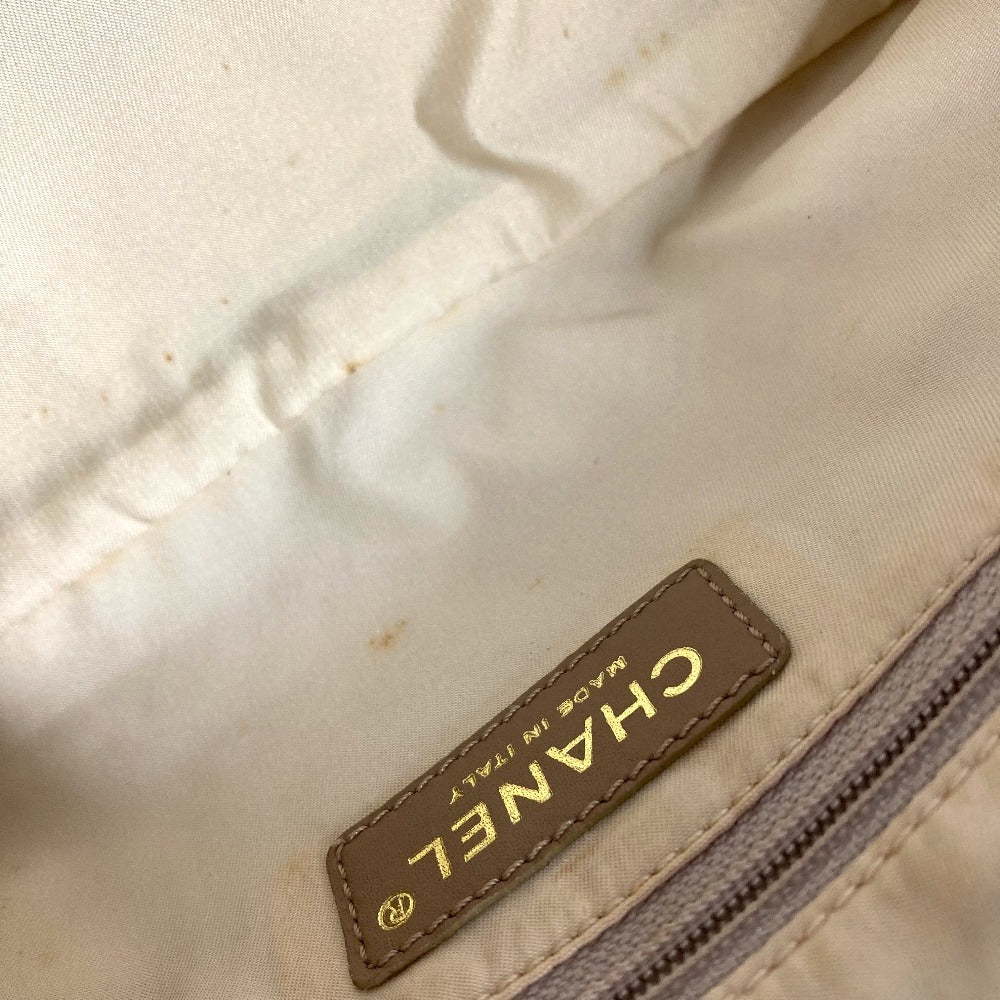 CHANEL A15828 ニュートラベルライン ハンドバッグ カバン　 ボストンバッグ レザー/ナイロン レディース ベージュ