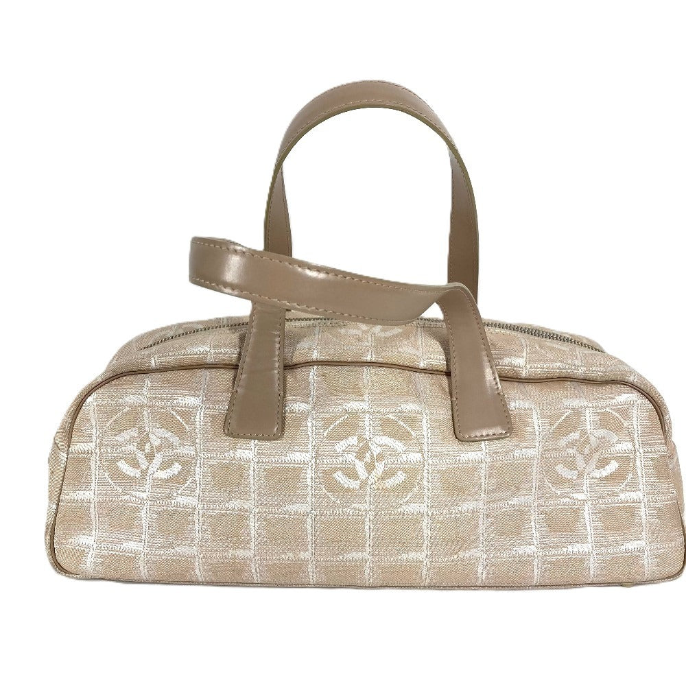 CHANEL A15828 ニュートラベルライン ハンドバッグ カバン　 ボストンバッグ レザー/ナイロン レディース ベージュ