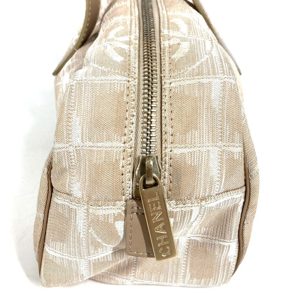CHANEL A15828 ニュートラベルライン ハンドバッグ カバン　 ボストンバッグ レザー/ナイロン レディース ベージュ