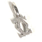 CARTIER ダイヤ K18 金 18K 2C チャーム 750 ダイヤモンド アクセサリー ジュエリー ネックレス ペンダントトップ WG750 レディース シルバー