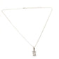 CARTIER ダイヤ K18 金 18K 2C チャーム 750 ダイヤモンド アクセサリー ジュエリー ネックレス ペンダントトップ WG750 レディース シルバー