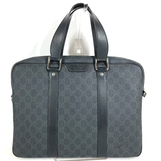 GUCCI 368557 GGスプリーム ロゴ カバン ブリーフケース ハンドバッグ 書類バッグ ビジネスバッグ GGスプリームキャンバス ユニセックス ブラック