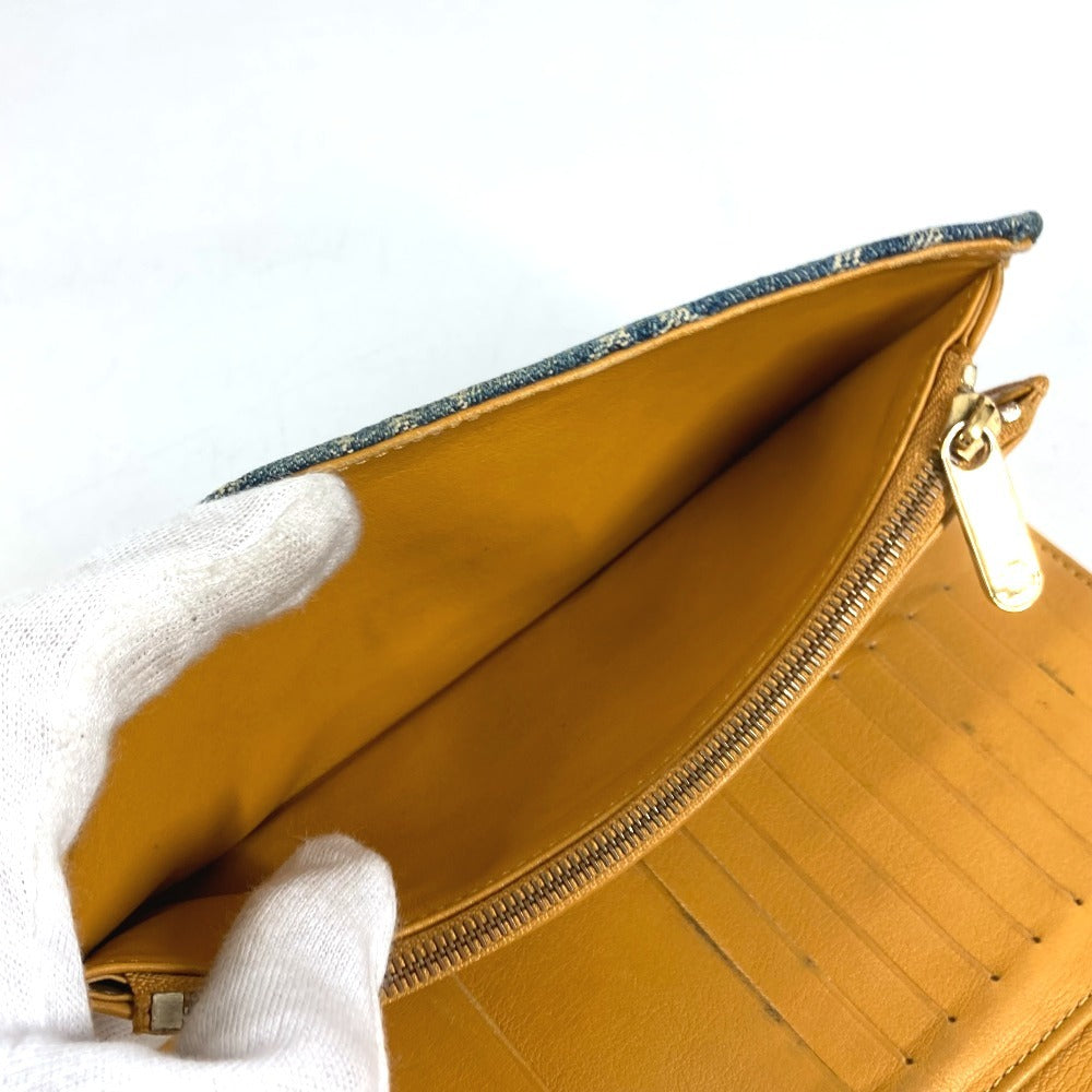 LOUIS VUITTON M95511 モノグラムデニム ポルト フォイユ アメリア ロングウォレット 3つ折り 長財布 モノグラムデニムキャンバス ユニセックス ブルー