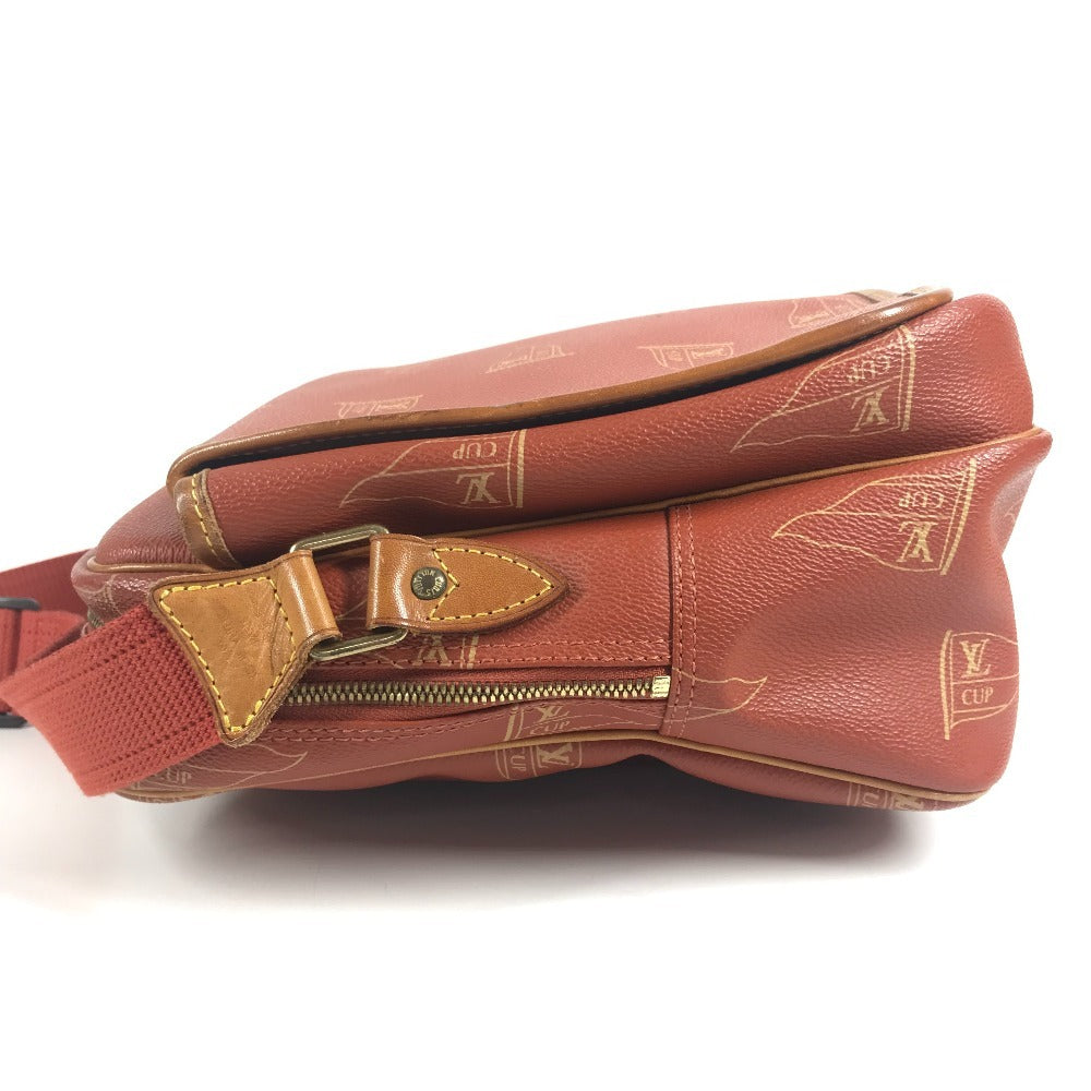 LOUIS VUITTON M80028 LVCUP ルイヴィトンカップ カルヴィ カバン 斜め掛け フラップ メッセンジャーバッグ ショルダーバッグ レザー/キャンバス ユニセックス アボガ二― オレンジ