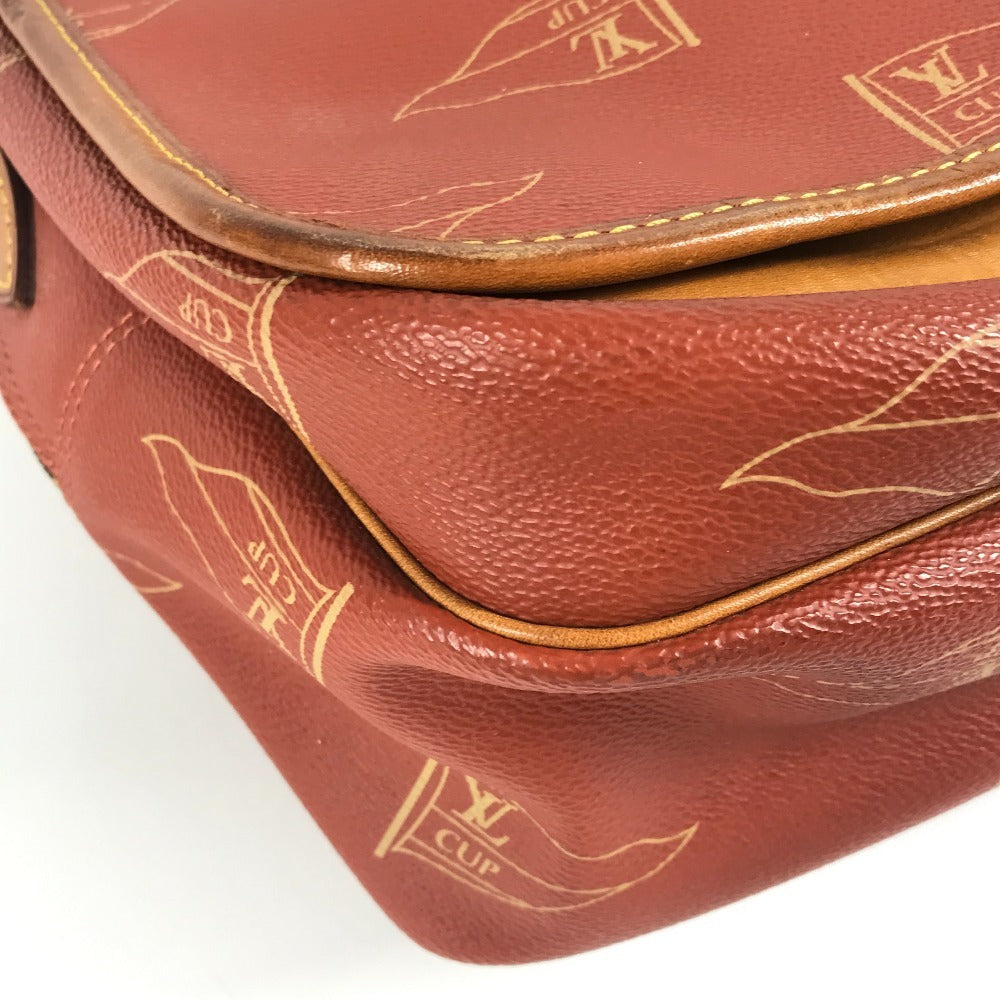 LOUIS VUITTON M80028 LVCUP ルイヴィトンカップ カルヴィ カバン 斜め掛け フラップ メッセンジャーバッグ ショルダーバッグ レザー/キャンバス ユニセックス アボガ二― オレンジ