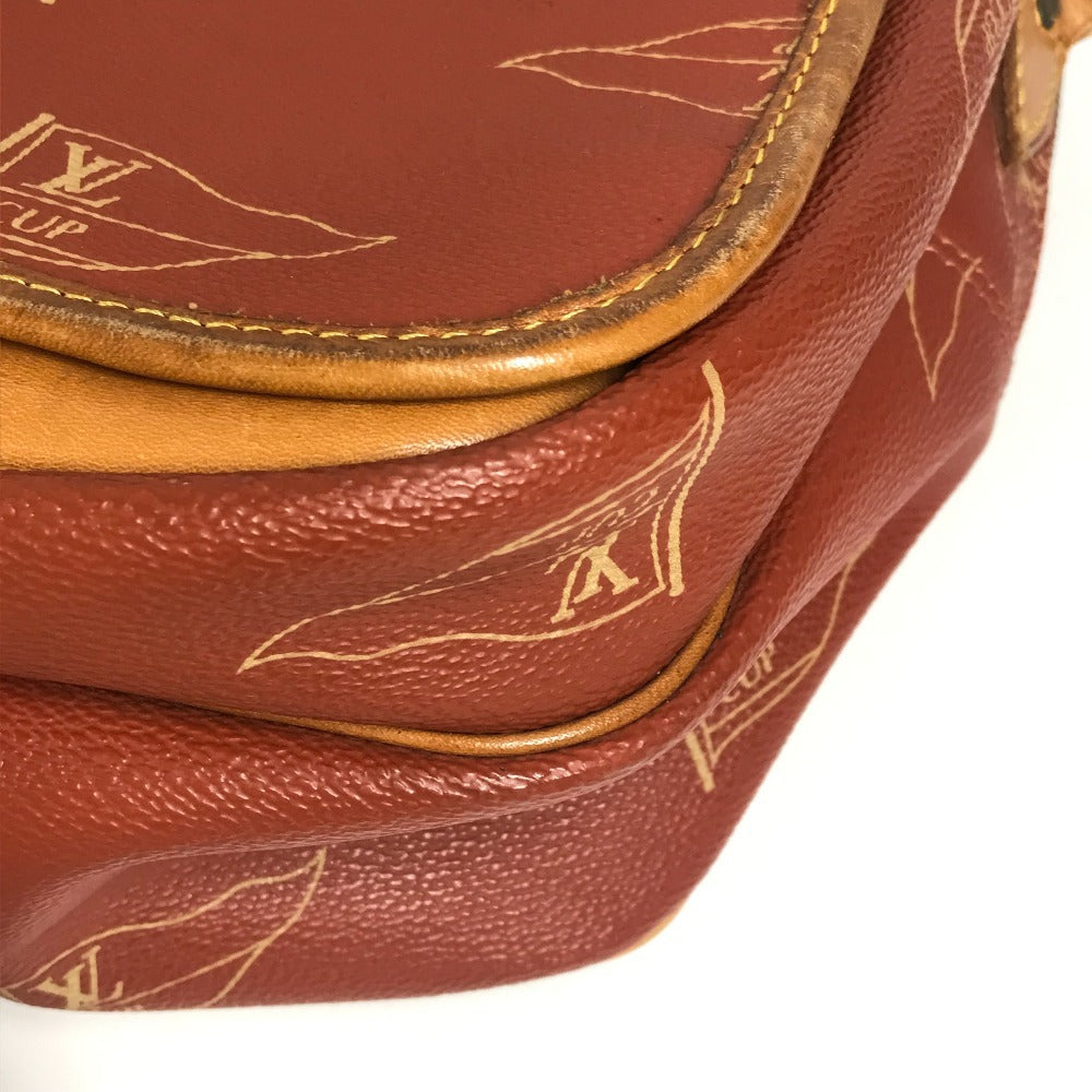 LOUIS VUITTON M80028 LVCUP ルイヴィトンカップ カルヴィ カバン 斜め掛け フラップ メッセンジャーバッグ ショルダーバッグ レザー/キャンバス ユニセックス アボガ二― オレンジ