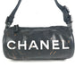 CHANEL スポーツ CC ココマーク ロゴ 筒形 ショルダーバッグ ワンショルダー セミショルダー ミニバッグ ショルダーバッグ ナイロン ユニセックス ブラック