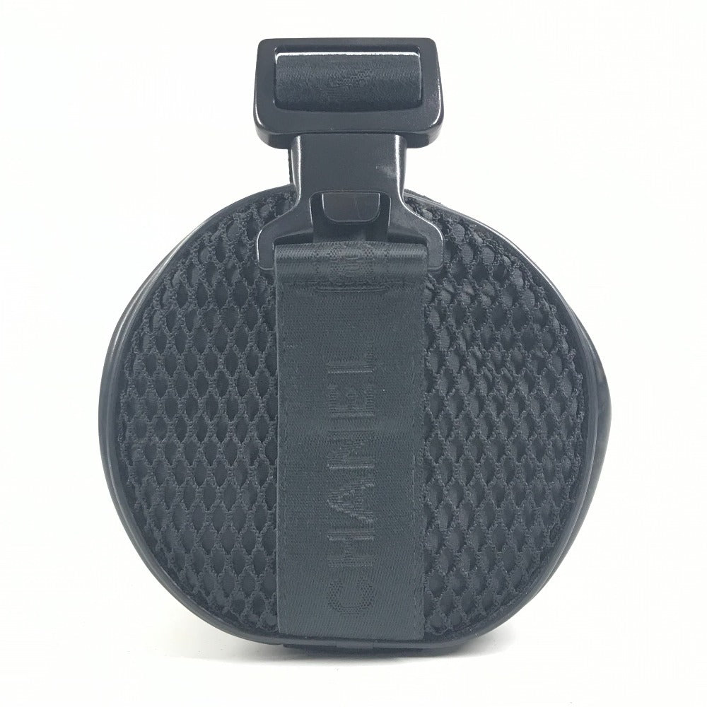 CHANEL スポーツ CC ココマーク ロゴ 筒形 ショルダーバッグ ワンショルダー セミショルダー ミニバッグ ショルダーバッグ ナイロン ユニセックス ブラック