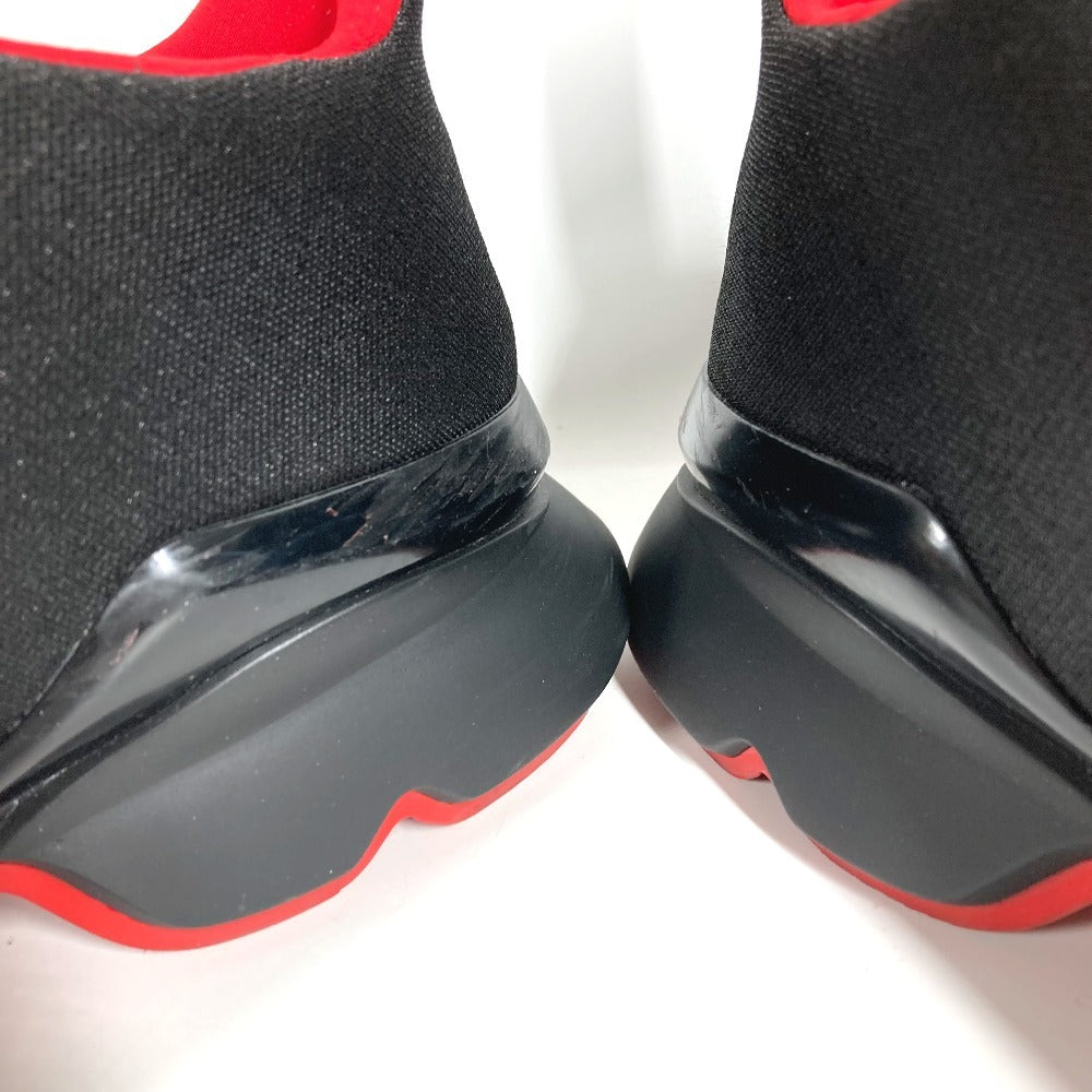 Christian Louboutin ロゴ CL スリッポン シューズ 靴 スニーカー キャンバス メンズ ブラック