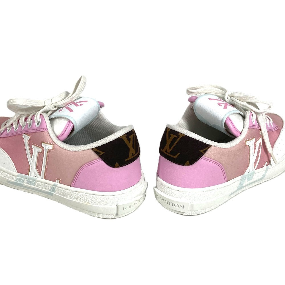 LOUIS VUITTON 1AA16R チャーリーライン モノグラム ロゴ 紐 シューズ 靴 スニーカー キャンバス/レザー レディース ピンク