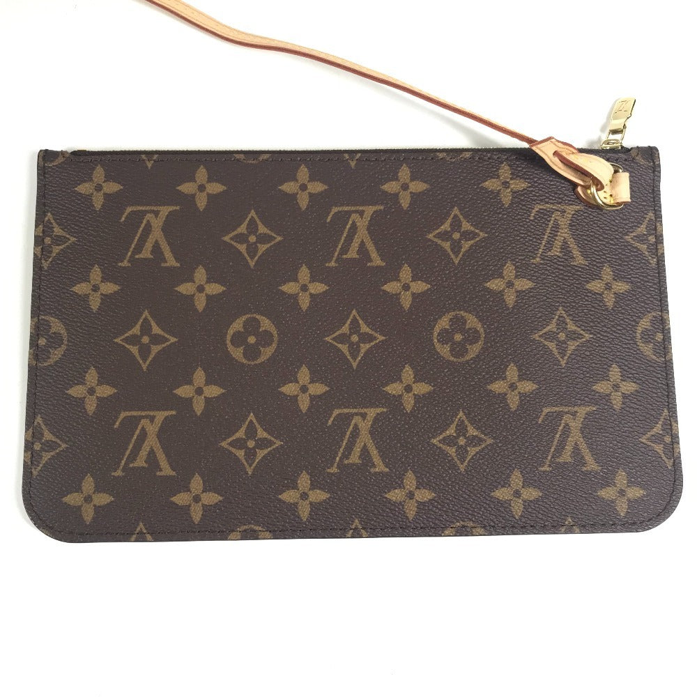 LOUIS VUITTON M13271 LV×TM 村上隆 スーパーフラット ネヴァーフル MM ネヴァーフルMM カバン トートバッグ 肩掛け ポーチ付き ショルダーバッグ モノグラムキャンバス ユニセックス ブラウン