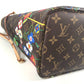 LOUIS VUITTON M13271 LV×TM 村上隆 スーパーフラット ネヴァーフル MM ネヴァーフルMM カバン トートバッグ 肩掛け ポーチ付き ショルダーバッグ モノグラムキャンバス ユニセックス ブラウン