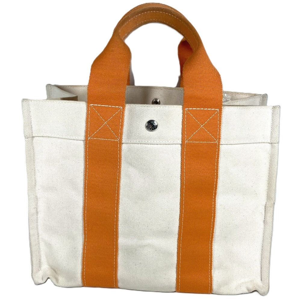 HERMES ボラボラPM ボラボラ PM ハンドバッグ カバン トートバッグ キャンバス ユニセックス オレンジ