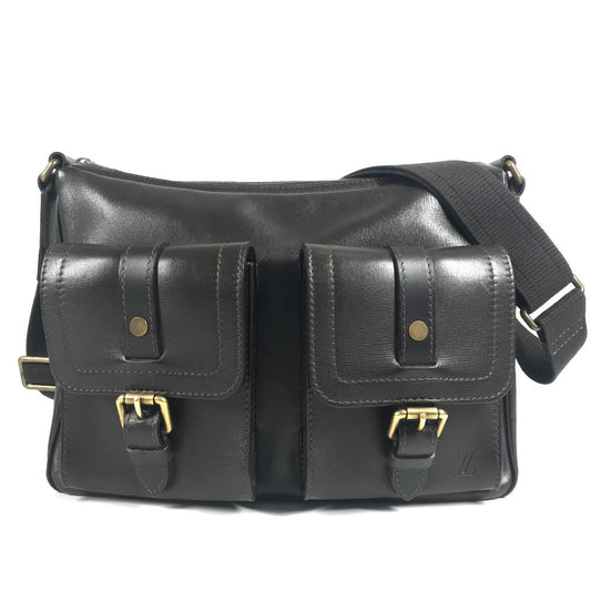 LOUIS VUITTON M92990 ユタ ウィチタ ポシェット 斜め掛け カバン ショルダーバッグ ユタレザー ユニセックス ブラウン