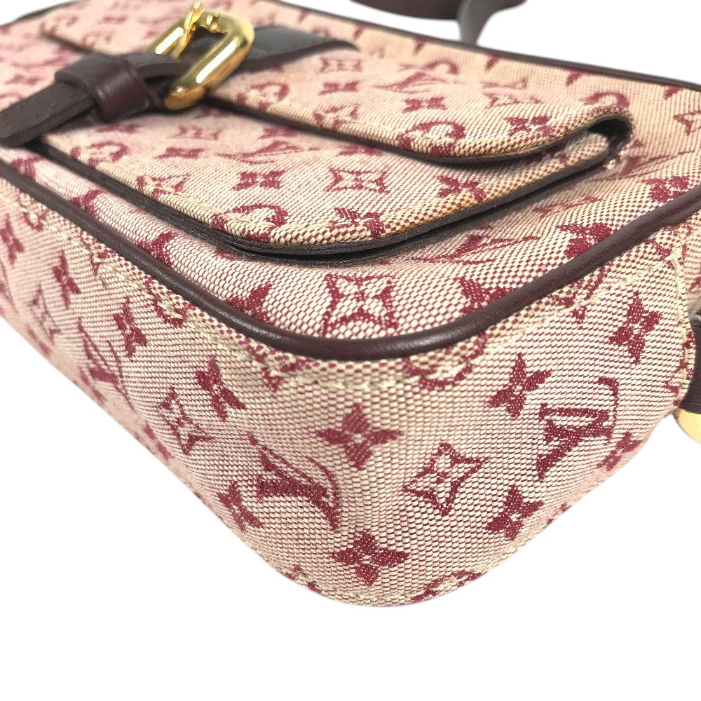 LOUIS VUITTON M92219 モノグラムミニ ジュリエット ポシェット カバン 斜め掛け ショルダーバッグ モノグラムミニキャンバス ユニセックス スリーズ レッド