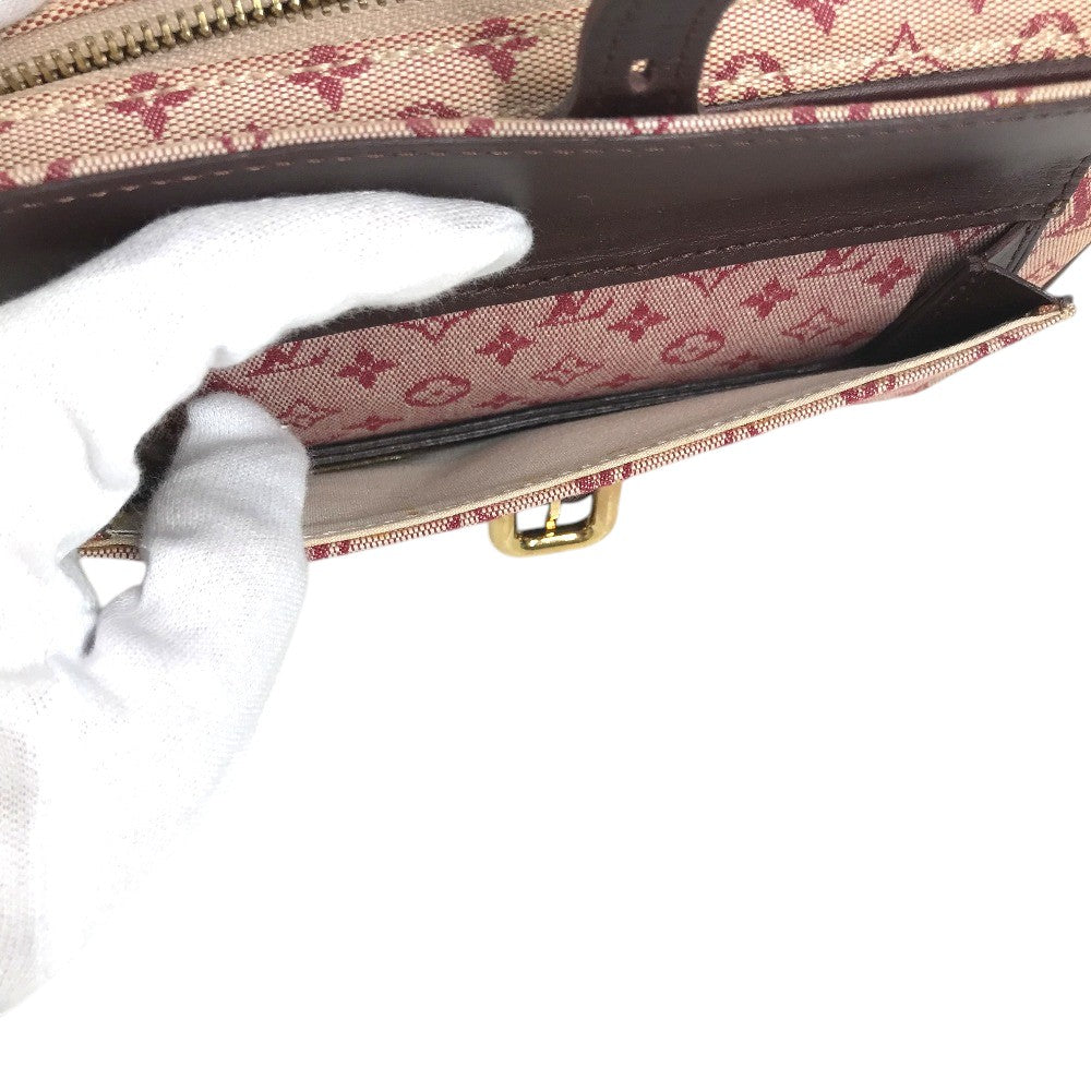 LOUIS VUITTON M92219 モノグラムミニ ジュリエット ポシェット カバン 斜め掛け ショルダーバッグ モノグラムミニキャンバス ユニセックス スリーズ レッド