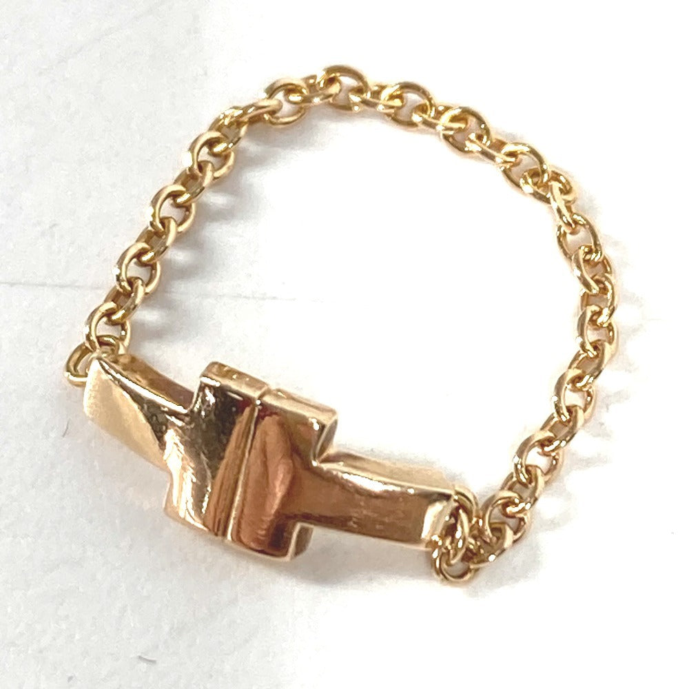 TIFFANY&Co. ジュエリー 金 K18 18K T TWO チェーン トゥチェーン アクセサリー リング・指輪 YG750 レディース ゴールド