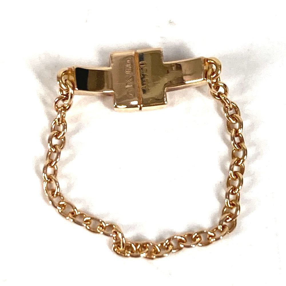 TIFFANY&Co. ジュエリー 金 K18 18K T TWO チェーン トゥチェーン アクセサリー リング・指輪 YG750 レディース ゴールド