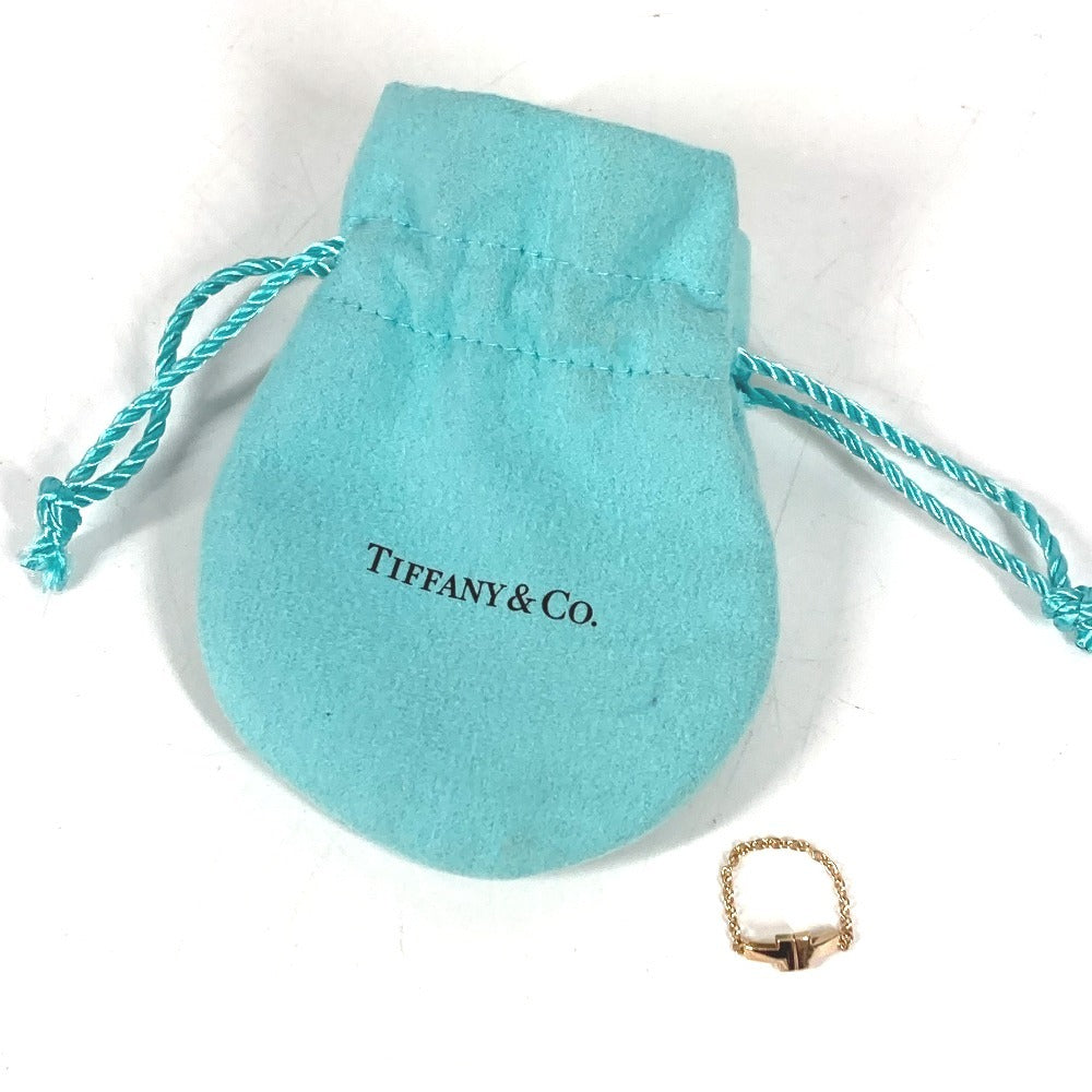 TIFFANY&Co. ジュエリー 金 K18 18K T TWO チェーン トゥチェーン アクセサリー リング・指輪 YG750 レディース ゴールド