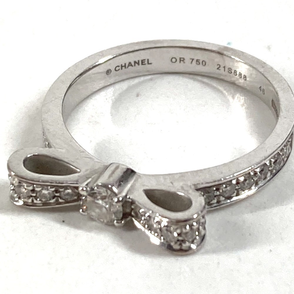 CHANEL J3412 ジュエリー 金 K18 18K ホワイトゴールド リュバン ドゥ シャネル ダイヤ ダイヤモンド リボン りぼん アクセサリー リング・指輪 WG750 レディース シルバー