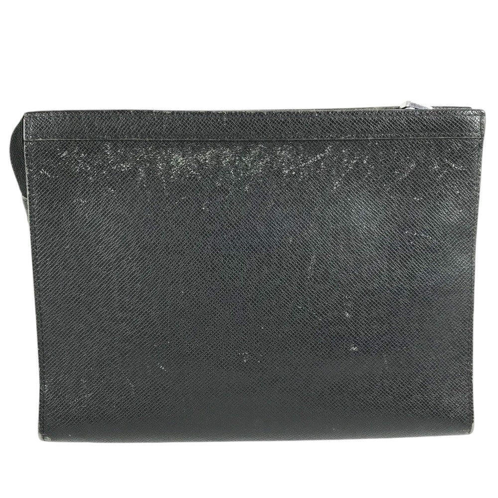 LOUIS VUITTON M30547 タイガ ポシェット ヴォワヤージュ セカンドバッグ カバン ポーチ クラッチバッグ タイガレザー メンズ アルドワーズ ブラック