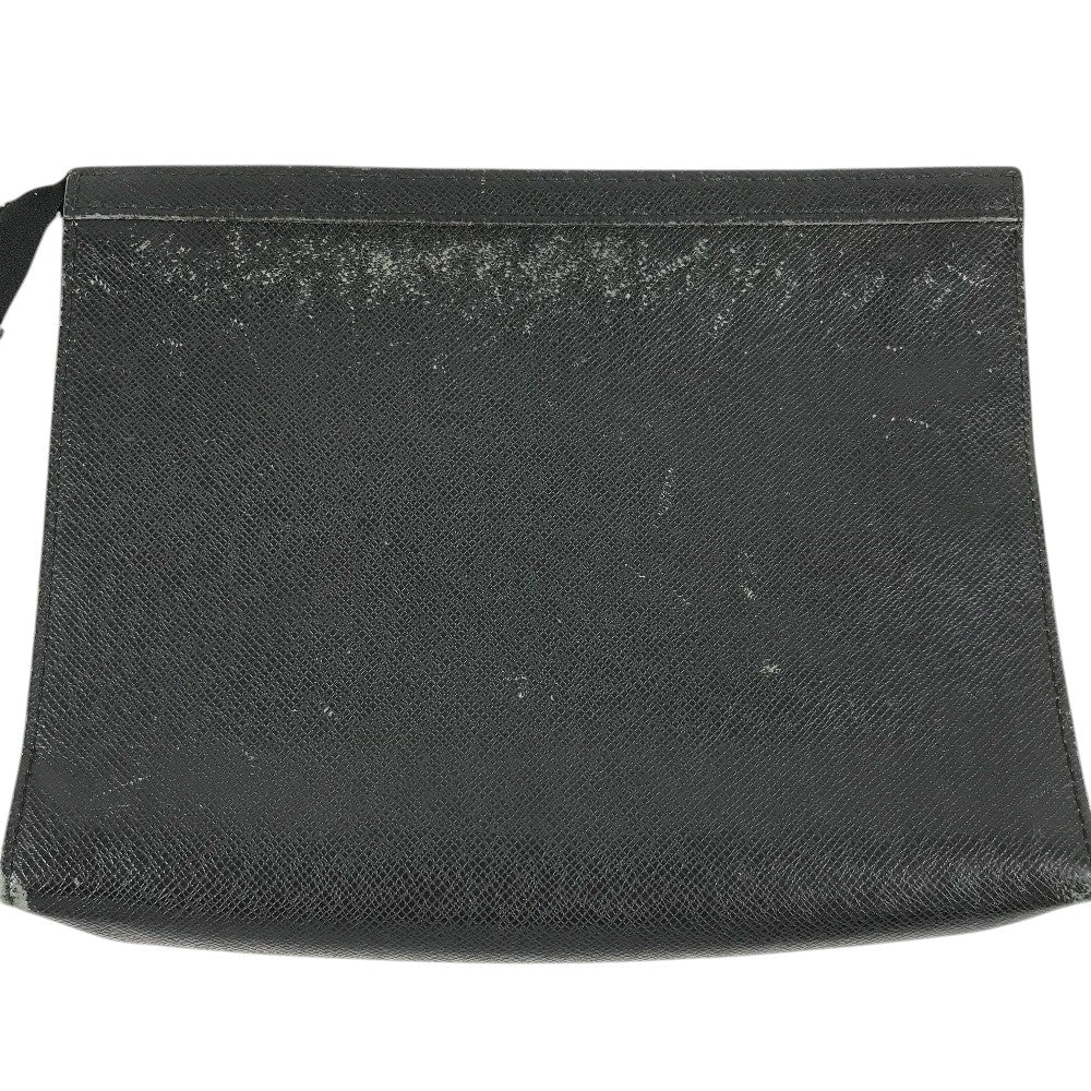 LOUIS VUITTON M30547 タイガ ポシェット ヴォワヤージュ セカンドバッグ カバン ポーチ クラッチバッグ タイガレザー メンズ アルドワーズ ブラック