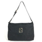 FENDI ズッカ ロゴ 肩掛け カバン ショルダーバッグ レザー/ナイロン レディース ブラック
