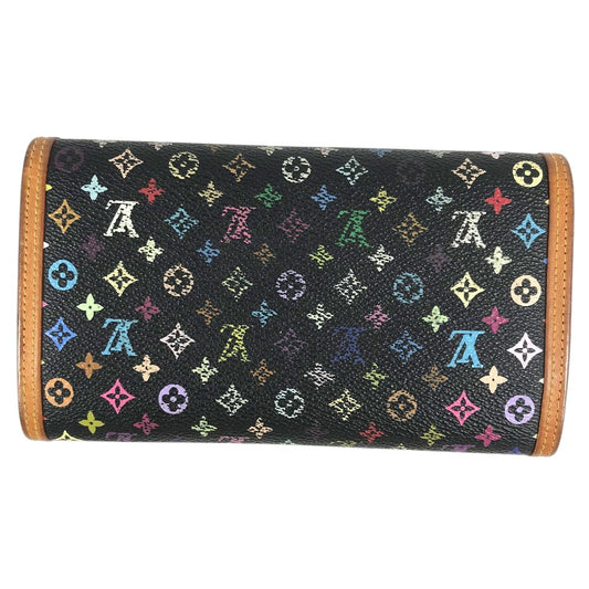 LOUIS VUITTON Ｍ92658 ポルトトレゾール インターナショナル 三つ折り 財布 ウォレット ロングウォレット 長財布 モノグラムマルチカラーキャンバス ユニセックス ノワール ブラック