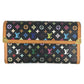 LOUIS VUITTON Ｍ92658 Porte Tresor International Tri-fold Wallet Long Wallet Long Wallet MonogramMulticoloreCanvas Noir Black Used