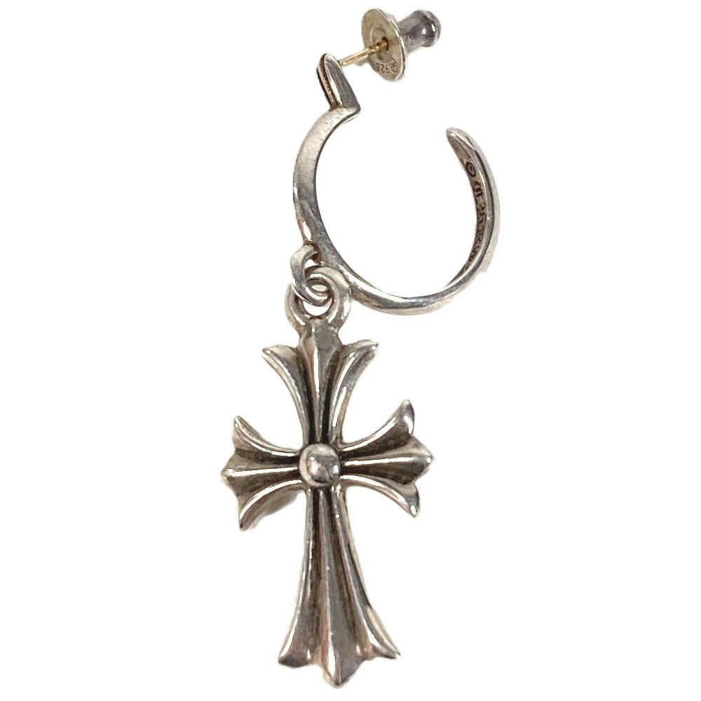 CHROME HEARTS タイニーCHクロスフープピアス アクセサリー ジュエリー 片耳 ピアス SV925 ユニセックス シルバー