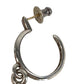 CHROME HEARTS タイニーCHクロスフープピアス アクセサリー ジュエリー 片耳 ピアス SV925 ユニセックス シルバー