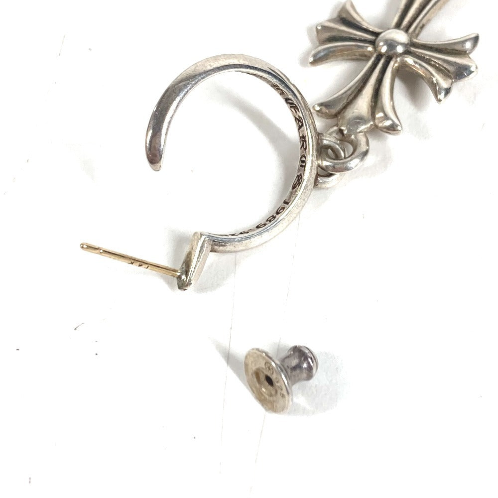 CHROME HEARTS タイニーCHクロスフープピアス アクセサリー ジュエリー 片耳 ピアス SV925 ユニセックス シルバー