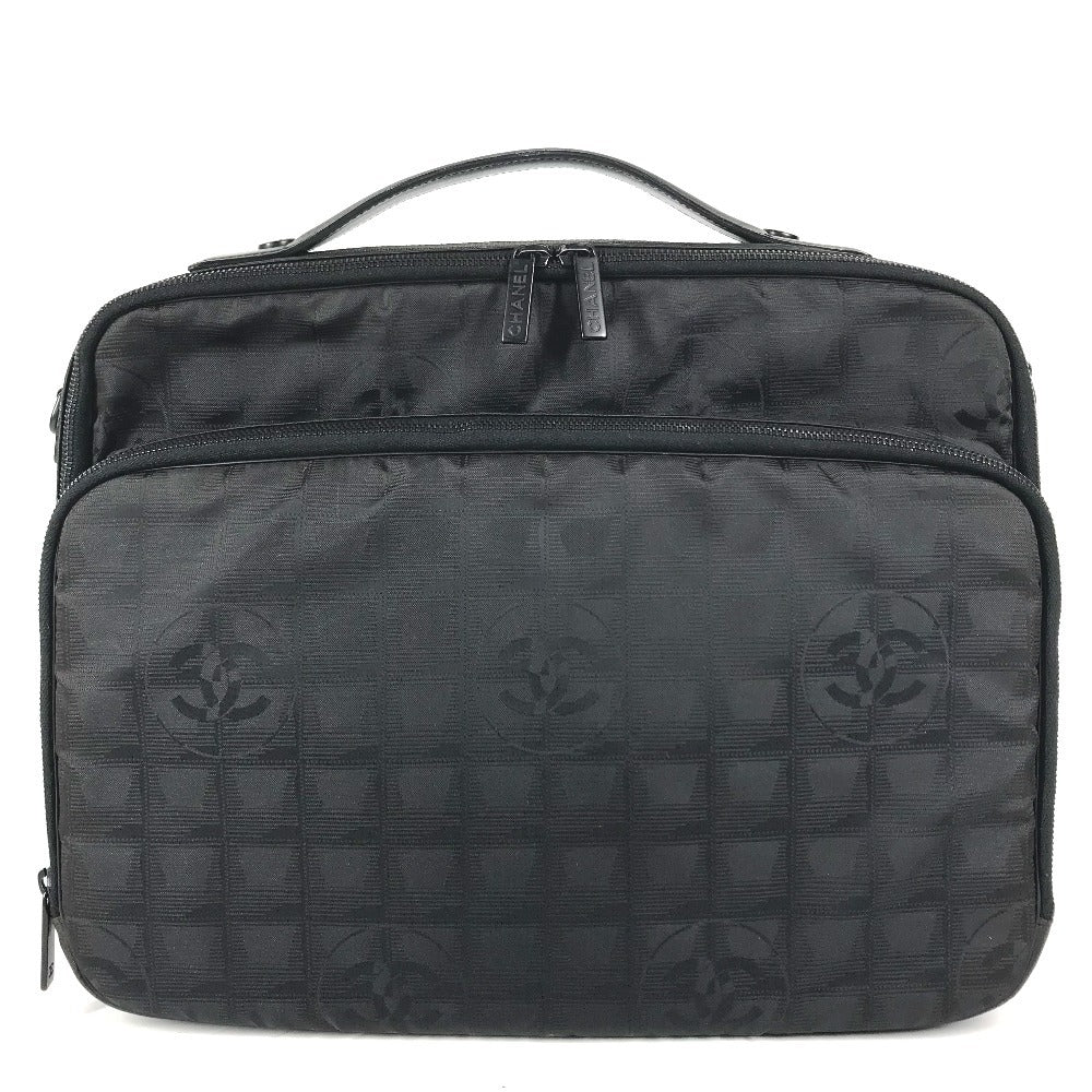 CHANEL New travel line Business bag 2-Way Bag: Shoulder Bag, Document Bag, Tote Bag Hand Bag Nylon Black Used
