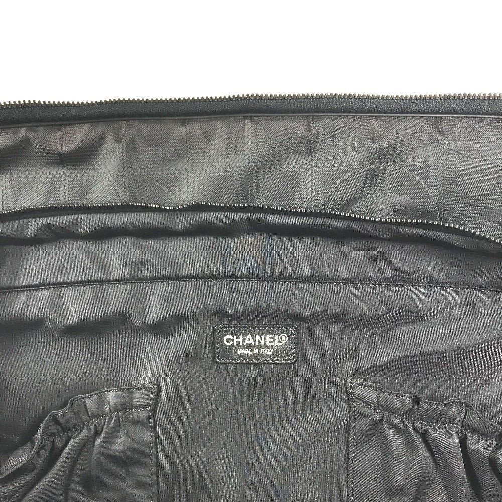 CHANEL New travel line Business bag 2-Way Bag: Shoulder Bag, Document Bag, Tote Bag Hand Bag Nylon Black Used