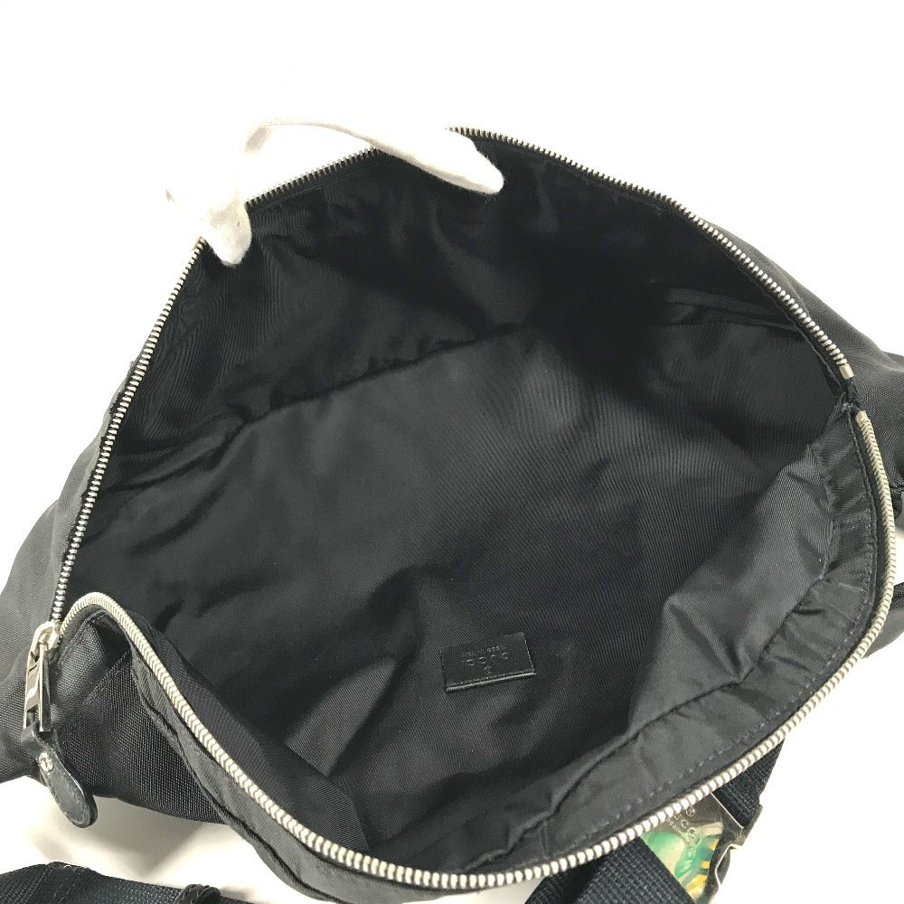 GUCCI 246409 logo sherry line Belt bag, waist pouch, bag, body bag body bag Nylon Black Used