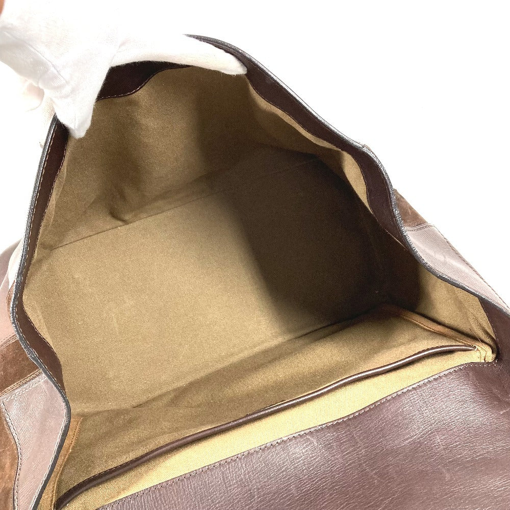 LOUIS VUITTON M95064 ユタ ドクターズバッグ カバン ボストンバッグ ポーチ付き フラップ ハンドバッグ ユタレザー メンズ カフェ ブラウン