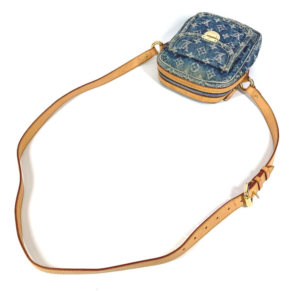 LOUIS VUITTON M95348 モノグラムデニム カメラバッグ カバン 斜め掛け ポシェット ショルダーバッグ モノグラムデニムキャンバス ユニセックス ブルー