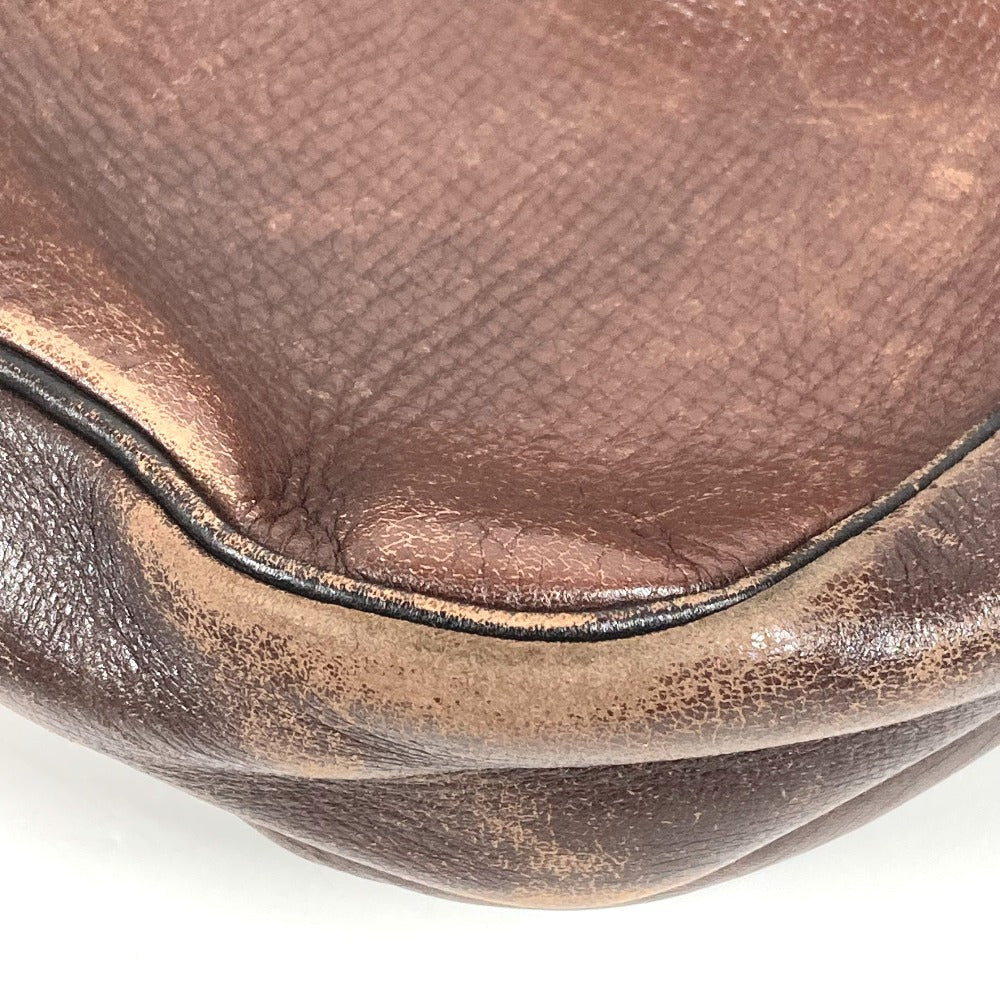 LOUIS VUITTON M92534 ユタ イロクワ カバン 斜め掛け ポシェット ショルダーバッグ ユタレザー ユニセックス カフェ ブラウン