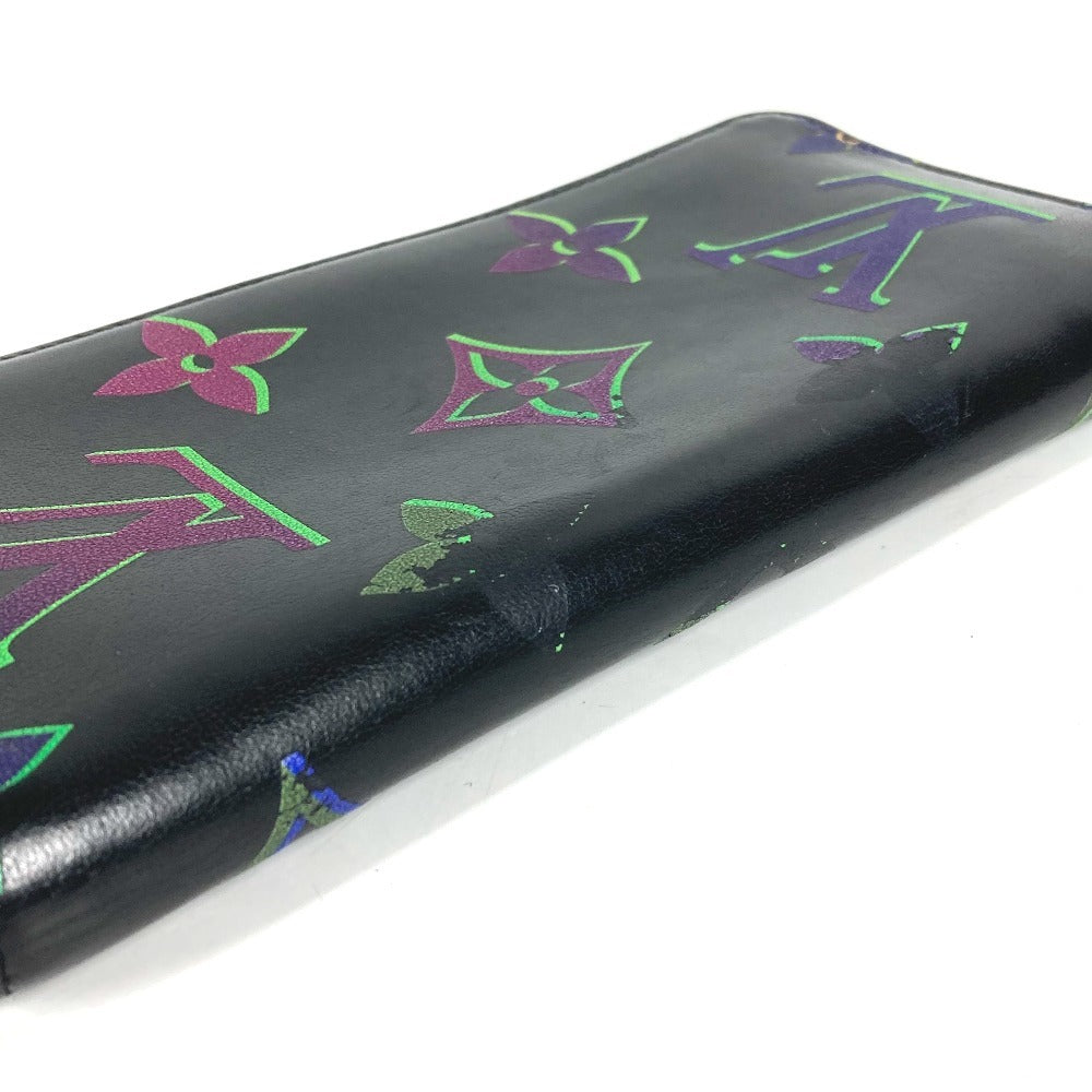 LOUIS VUITTON M82368 モノグラム スポットライト ジッピーウォレットヴェルティカル ロングウォレット ラウンドファスナー 長財布 レザー メンズ ブラック