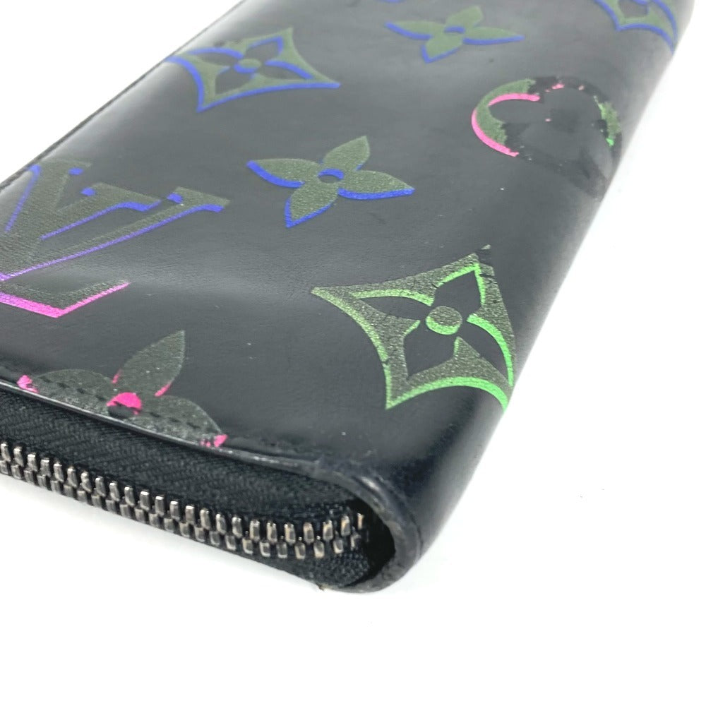 LOUIS VUITTON M82368 モノグラム スポットライト ジッピーウォレットヴェルティカル ロングウォレット ラウンドファスナー 長財布 レザー メンズ ブラック