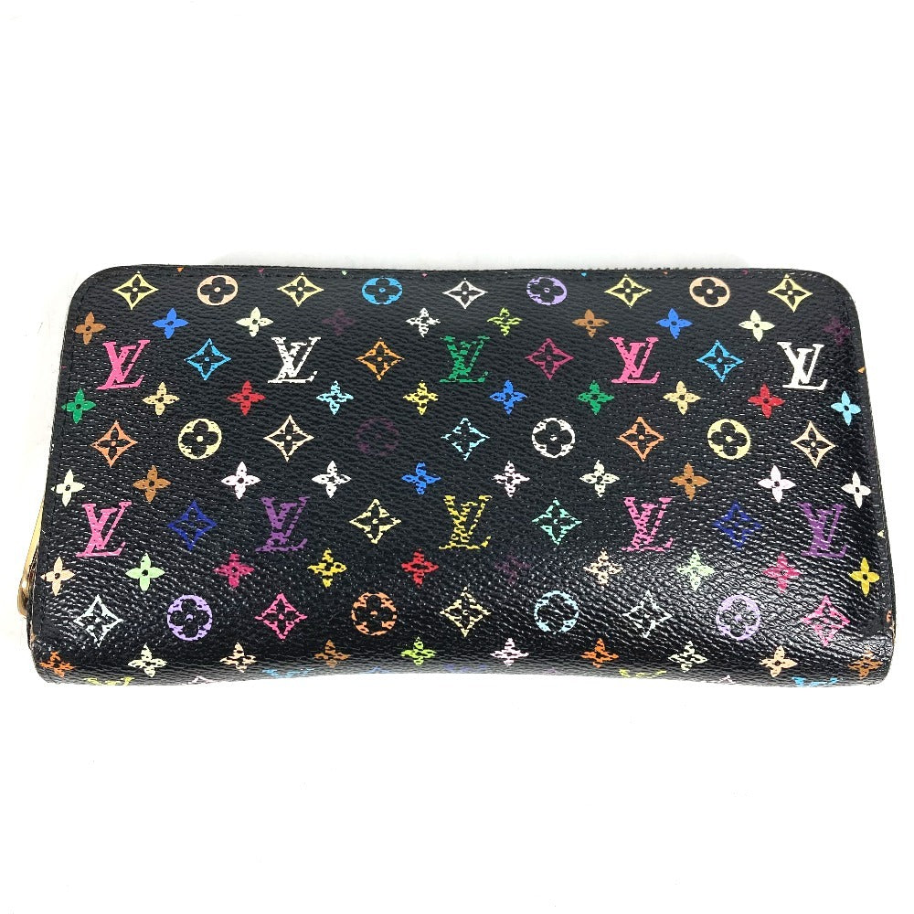 LOUIS VUITTON M60243 モノグラムマルチカラー ジッピーウォレット ロングウォレット ラウンドファスナー 財布 長財布 モノグラムマルチカラーキャンバス ユニセックス ノワール ブラック